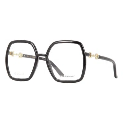 Gucci Geometric Optical Eyeglasses In Black