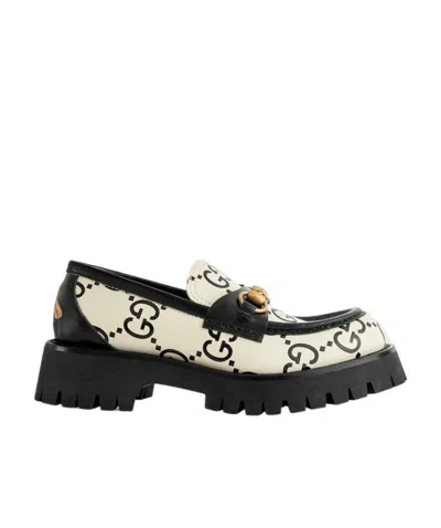 Gucci Gg Horsebit Chunky Loafers In Multi