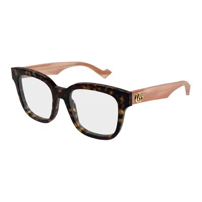 Gucci Gg Mini Square Eyeglasses In Brown