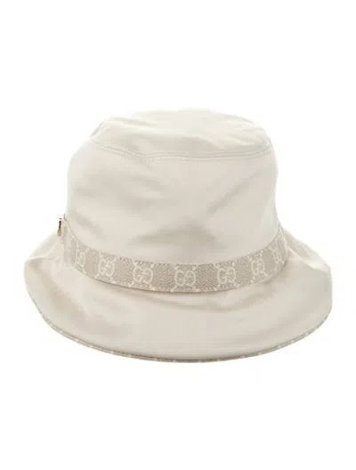 Pre-owned Gucci Gg Supreme Bucket Hat W/tags In Neutrals