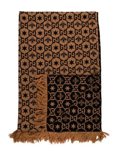 Pre-owned Gucci Gg Throw Blanket In Multicolor
