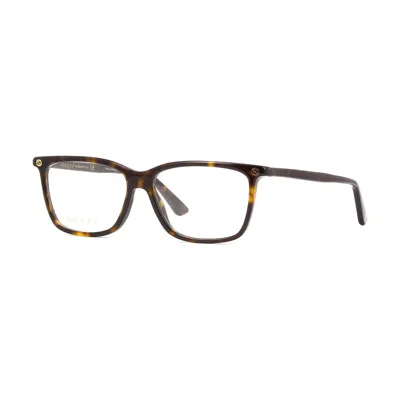 Gucci Gg0094o Havana Mini Eyeglasses For Women In Brown