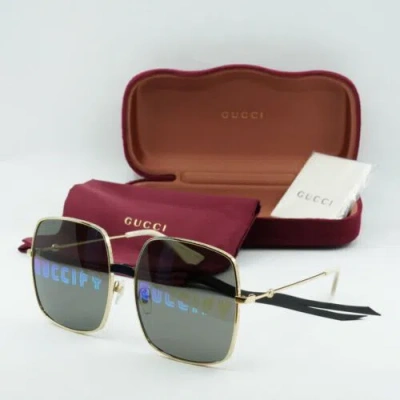 Pre-owned Gucci Gg0414s 002 Gold 60-17-140 Sunglasses In Multicolor1