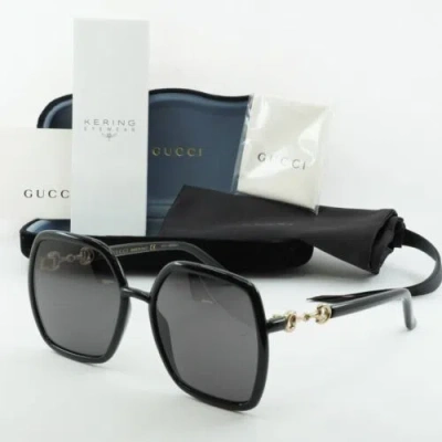 Pre-owned Gucci Gg0890s 001 Black 55-19-140 Sunglasses In Gray