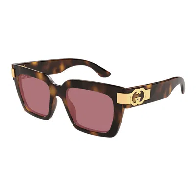Gucci Gg1689s Mini Havana Sunglasses In Multi