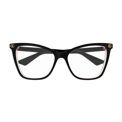 Gucci Gg1817o003 Cat-eye Full Rim Eyeglasses In Black