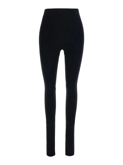 Gucci High-waisted Cut-out Stretch Tech Fabric Leggings In Black