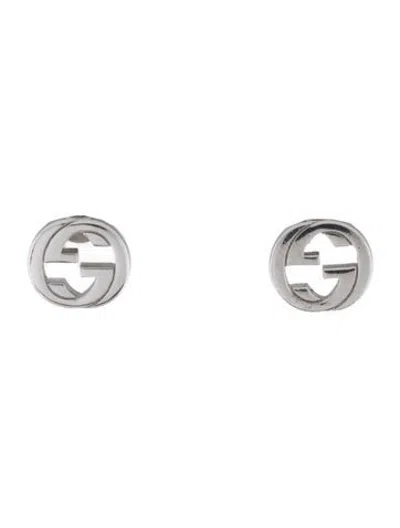 Pre-owned Gucci Interlocking G Stud Earrings In Multicolor