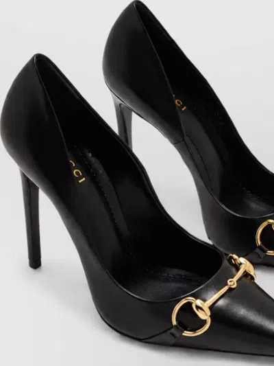 Gucci Leather 110mm Pumps In Black