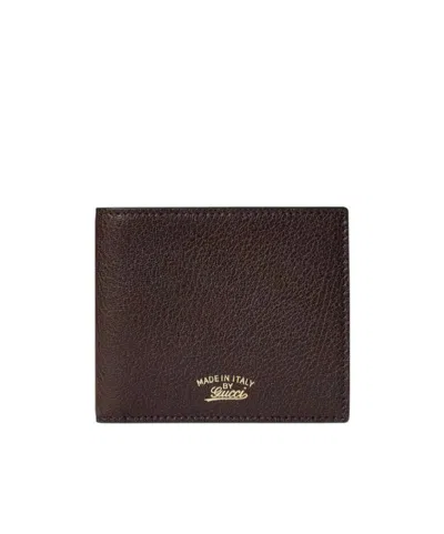 Gucci Lira Bi-fold Wallet In Red