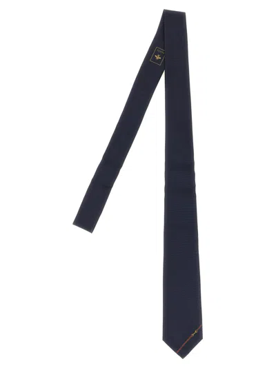 Gucci Men Blue Web Striped Tie