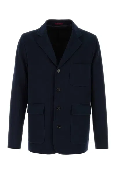 Gucci Navy Viscose Cotton Jackets