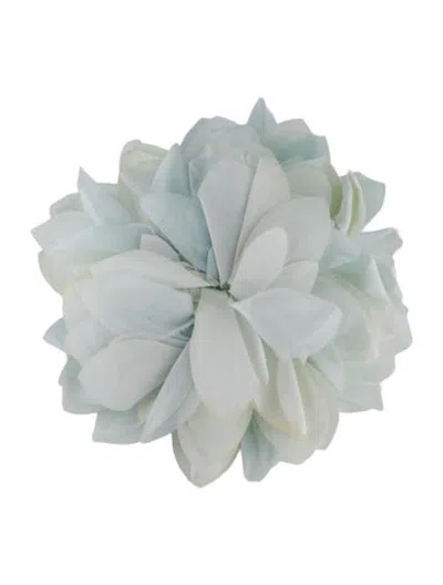 Pre-owned Gucci Oversized Flower Brooch In Blue/white