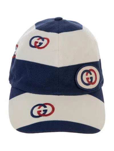 Pre-owned Gucci Pattern Baseball Cap In Blue