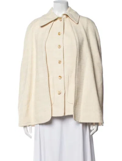 Pre-owned Gucci Patterned Cape In Neutrals