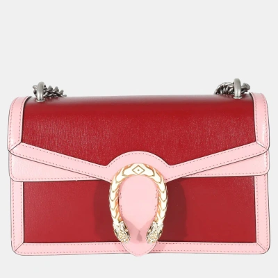 Pre-owned Gucci Pink Leather Small Dionysus Shoulder Bag