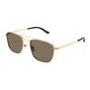 Gucci Rectangular Aviator Sunglasses In Multi