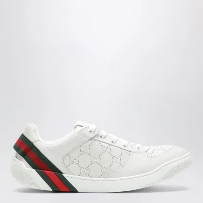 Gucci Screener Mini Leather Sneakers In Multi
