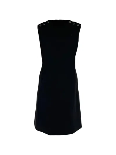 Pre-owned Gucci Sleeveless A-line Mini Dress In Black