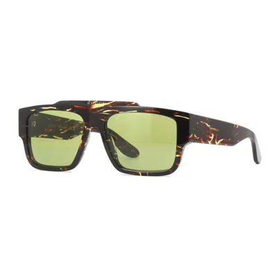 Gucci Striped Sunglasses With Classic Frame In Multi