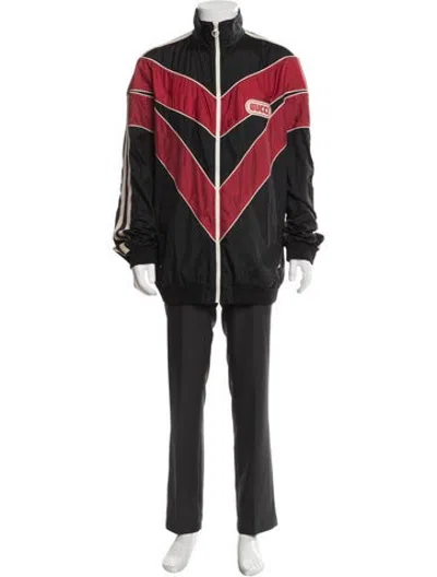 Pre-owned Gucci Sylvie Web Accent Bomber Jacket In Black