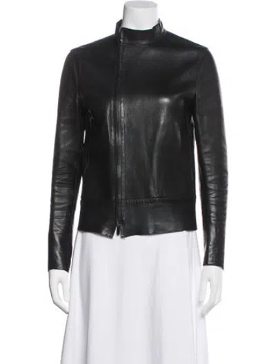 Pre-owned Gucci Vintage 1999 Biker Jacket In Black