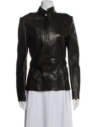 Pre-owned Gucci Vintage 2002 Biker Jacket In Black