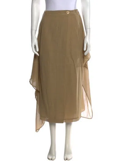 Pre-owned Gucci Vintage Midi Length Skirt In Neutrals