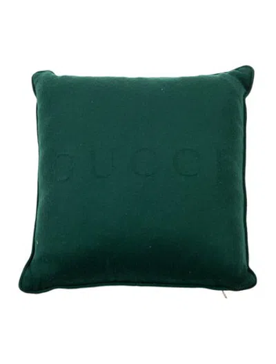 Pre-owned Gucci Web Throw Pillow W/ Tags In Green