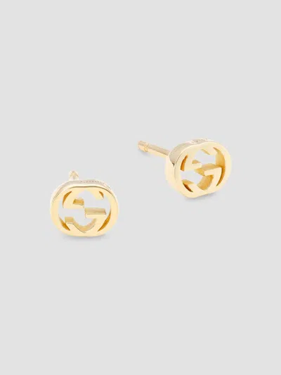 Gucci Women's 18k Yellow Gold Interlocking G Earrings