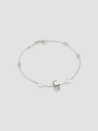 Gucci Women's Icon 18k White Gold Heart Bracelet