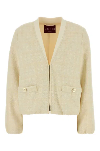 Gucci Women's Tweed Jacket In White