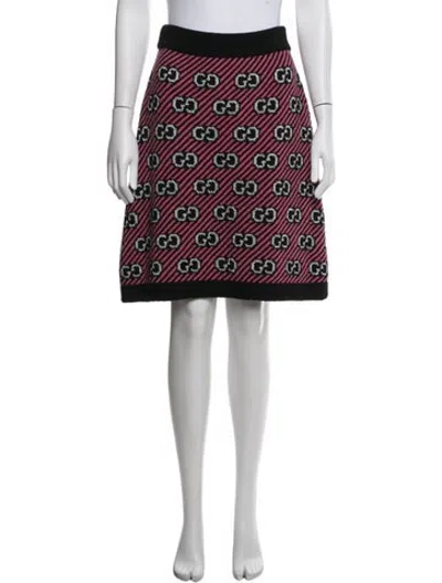 Pre-owned Gucci Wool Mini Skirt In Multicolor