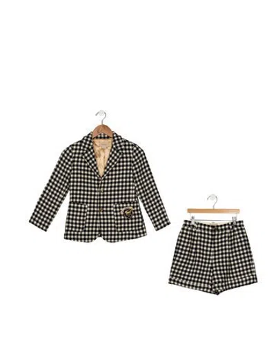 Pre-owned Gucci Kids' Wool Outfit In Black/white