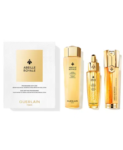 Guerlain 3-piece Abeille Royale Radiant Skincare Set In Transparent