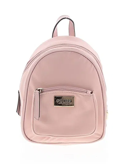 Pre-owned Guess Backpack In Pink