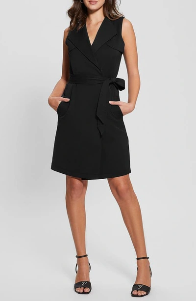 Guess Everly Sleeveless Trench Dress In Black
