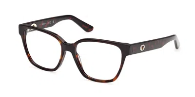 Guess Gu50381 052 Women's Glasses Tortoiseshell Size 54 - Free Lenses - Blue Light Block Available In Dark Tortoise