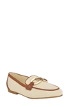 Guess Isaac Bit Loafer In Light Natural,brown Leather