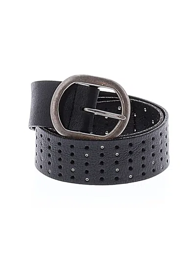 Pre-owned Guess Leather Belt In Black