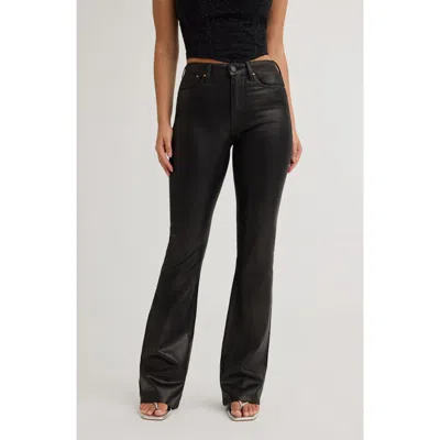 Guess Sexy High Waist Flare Jeans In Black