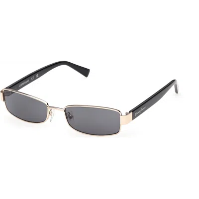 Guess Slim Rectangular Metal Sunglasses In Gray