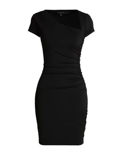 Guess Woman Mini Dress Black Size L Polyamide, Elastane