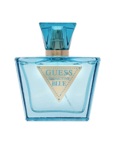 Guess Women's 2.5oz  Seductive Blue Edt In White