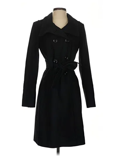 Pre-owned Guess Wool Coat In Black