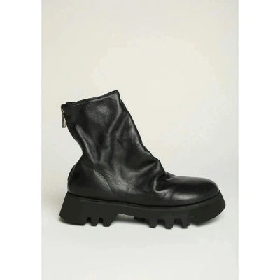 Pre-owned Guidi Authentic Zo08v  Back Zip Boot Size 44 (10-11) In Black