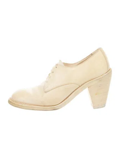 Pre-owned Guidi Leather Pumps In Neutrals