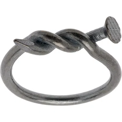 Guidi Nail Ring In Metallic