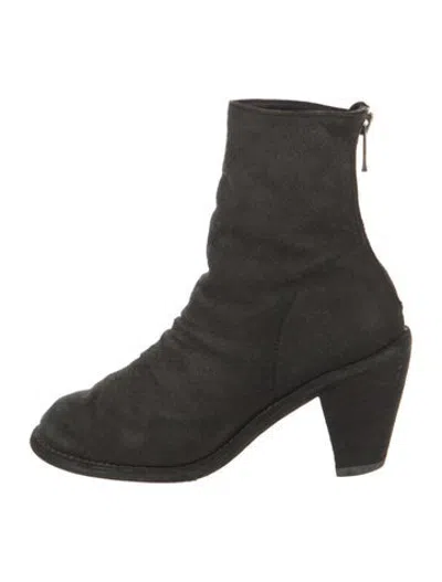 Pre-owned Guidi Suede Boots In Black