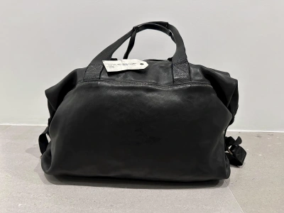Pre-owned Guidi T2s Soft Horse Full Grain Leather Bag In Black